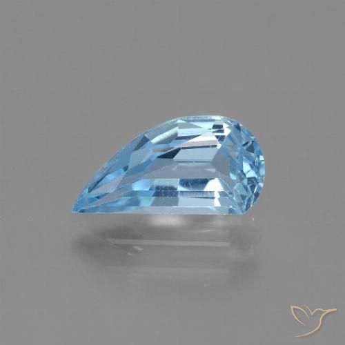 1.50ct طبيعي أزرق سماوى توباز, فانسى, VVS-VS