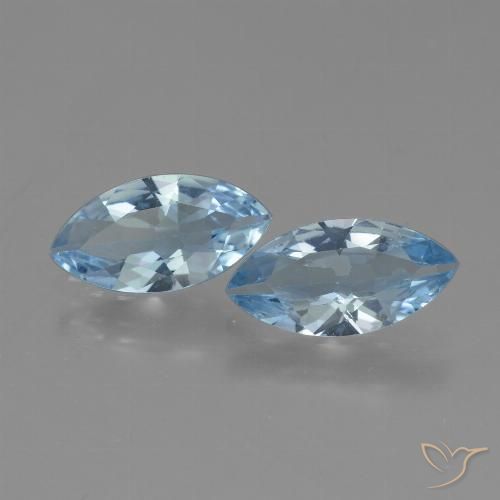 3.60ctw طبيعي أزرق سماوى توباز, ماركيز, VVS