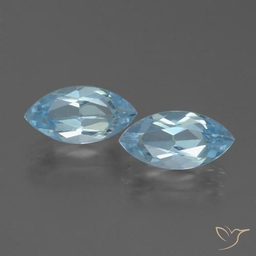 4.99ctw طبيعي أزرق سماوى توباز, ماركيز, VVS-VS
