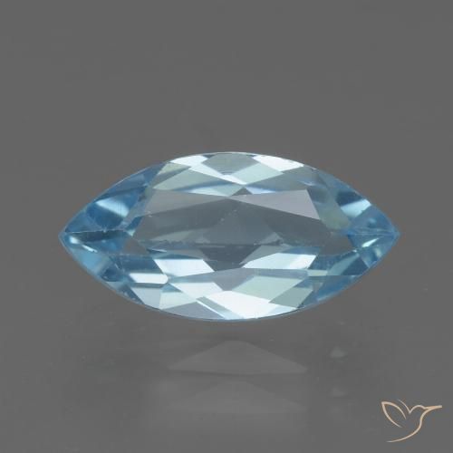 2.19ct طبيعي الأزرق السويسري توباز, ماركيز, VVS-VS