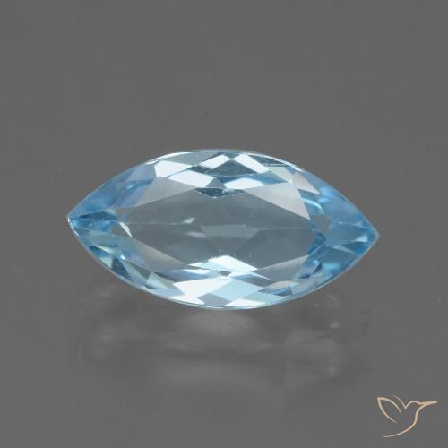 2.35ct طبيعي أزرق سماوى توباز, ماركيز, VVS-VS