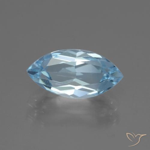 2.56ct طبيعي أزرق سماوى توباز, ماركيز, VVS