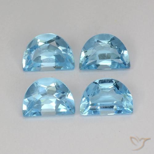 3.80ctw طبيعي أزرق سماوى توباز, فانسى, قليلا جدا, Photo A