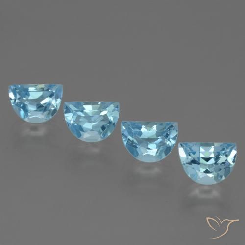 4.39ctw طبيعي أزرق سماوى توباز, فانسى, VVS-VS