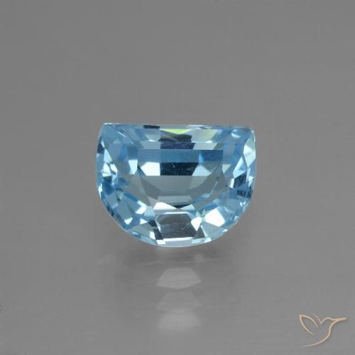 2.82ct طبيعي الأزرق السويسري توباز, فانسى, قليلا جدا