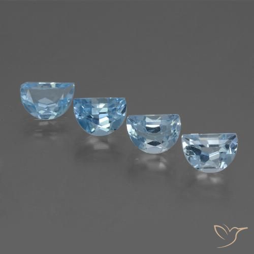 3.52ctw طبيعي أزرق سماوى توباز, فانسى, VVS-VS