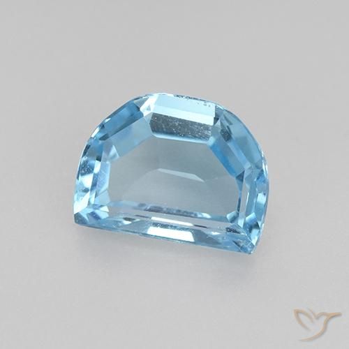 توباز أزرق سماوى طبيعي، فانسى، 2.39 قيراط، VVS-VS