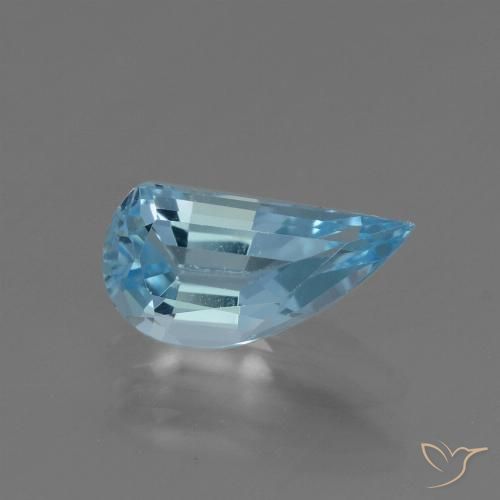 1.36ct طبيعي أزرق سماوى توباز, فانسى, VVS