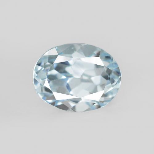 2.57ct طبيعي أزرق فاتح توباز, بيضوي, VVS-VS