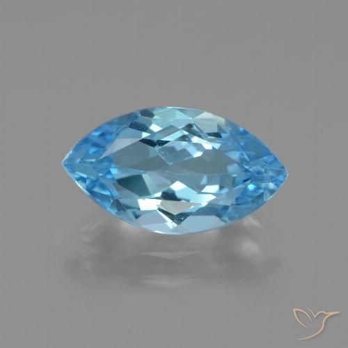 3.85ct طبيعي الأزرق السويسري توباز, ماركيز, VVS