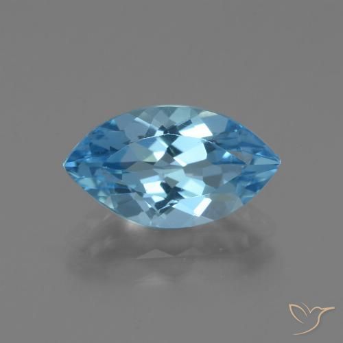 3.67ct طبيعي الأزرق السويسري توباز, ماركيز, VVS