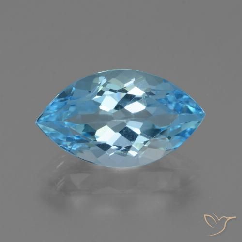 4.29ct طبيعي الأزرق السويسري توباز, ماركيز, VVS