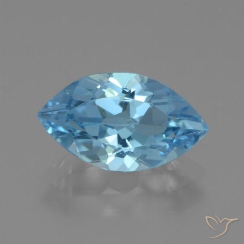 3.70ct طبيعي الأزرق السويسري توباز, ماركيز, VVS