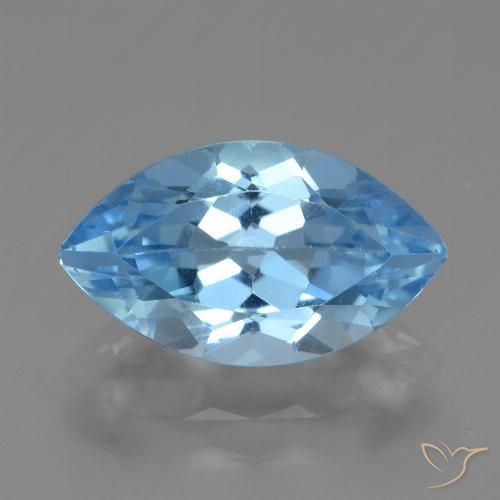 4.16ct طبيعي الأزرق السويسري توباز, ماركيز, VVS