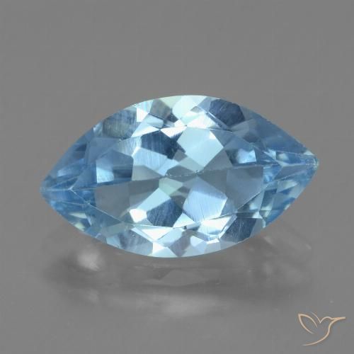3.82ct طبيعي الأزرق السويسري توباز, ماركيز, VVS