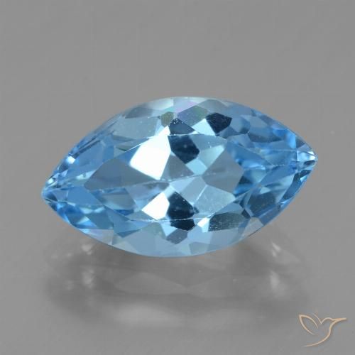 4.27ct طبيعي الأزرق السويسري توباز, ماركيز, VVS-VS