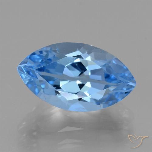 4.71ct طبيعي الأزرق السويسري توباز, ماركيز, VVS