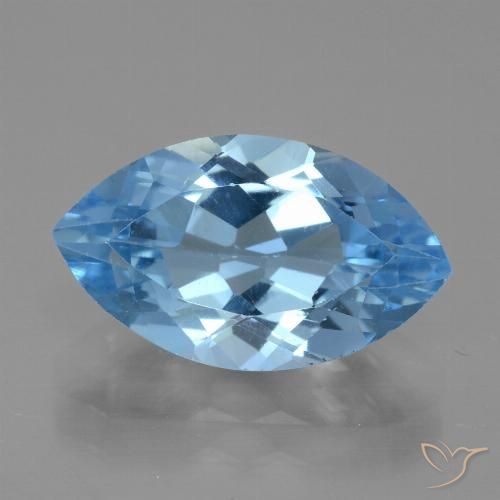4.48ct طبيعي الأزرق السويسري توباز, ماركيز, VVS