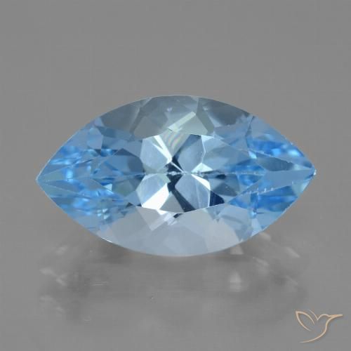 4.35ct طبيعي الأزرق السويسري توباز, ماركيز, VVS