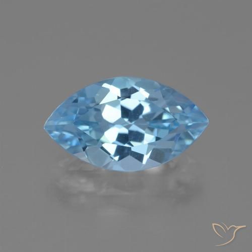 4.18ct طبيعي أزرق سماوى توباز, ماركيز, VVS