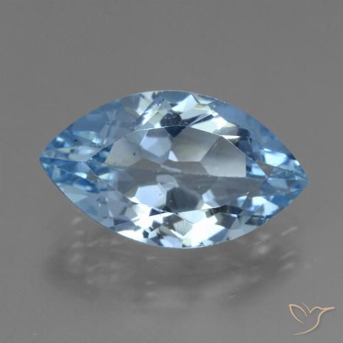 3.87ct طبيعي أزرق سماوى توباز, ماركيز, VVS-VS
