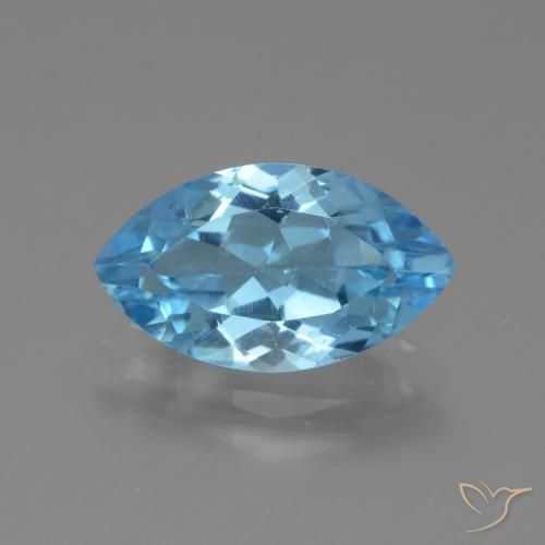 4.12ct طبيعي الأزرق السويسري توباز, ماركيز, VVS-VS
