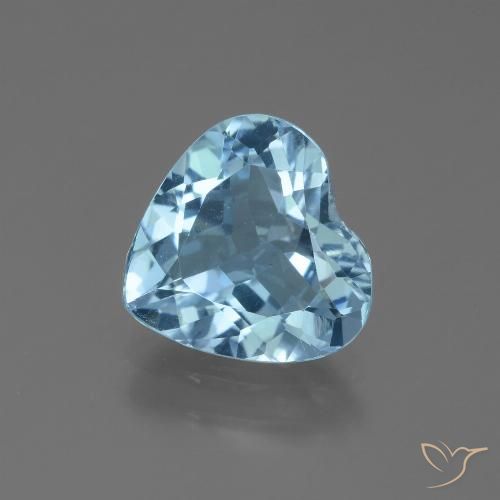 2.63ct طبيعي الأزرق السويسري توباز, قلب, VVS