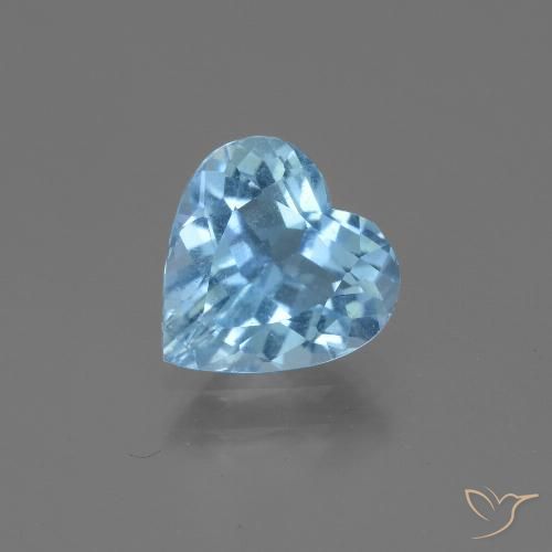 2.63ct طبيعي أزرق سماوى توباز, قلب, قليلا جدا