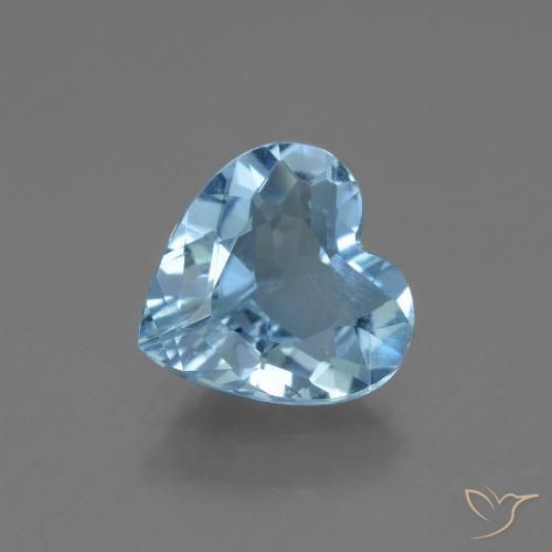2.31ct طبيعي أزرق سماوى توباز, قلب, VVS