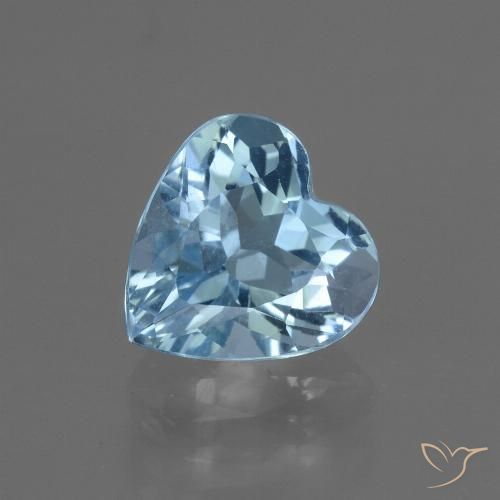 3.15ct طبيعي أزرق سماوى توباز, قلب, VVS-VS