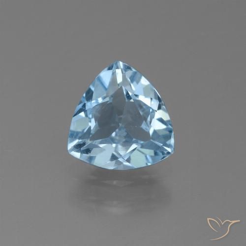 1.14ct طبيعي أزرق سماوى توباز, مثلثى, قليلا جدا