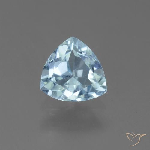1.17ct طبيعي أزرق سماوى توباز, مثلثى, قليلا جدا
