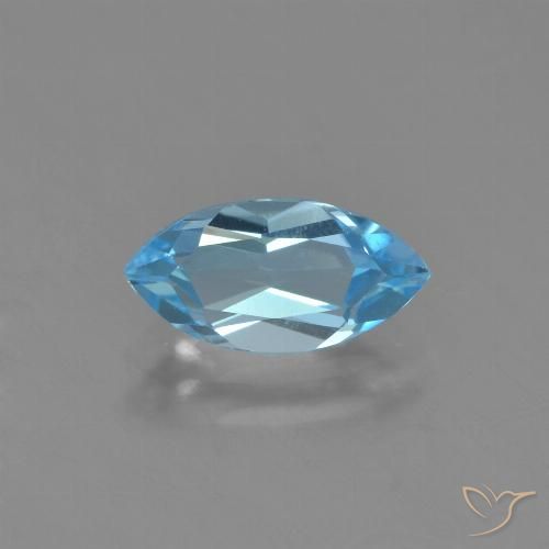 1.34ct طبيعي أزرق سماوى توباز, ماركيز, VVS-VS