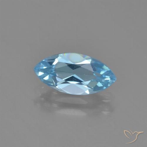 1.34ct طبيعي أزرق سماوى توباز, ماركيز, VVS-VS