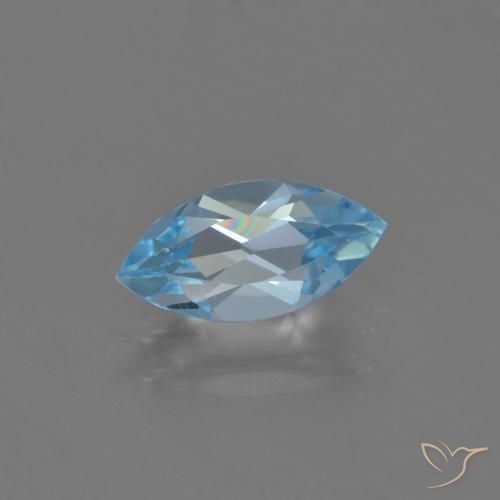 1.31ct طبيعي الأزرق السويسري توباز, ماركيز, VVS-VS