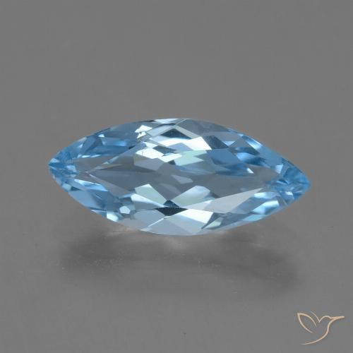 3.16ct طبيعي أزرق سماوى توباز, ماركيز, VVS