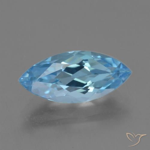 3.78ct طبيعي أزرق سماوى توباز, ماركيز, VVS