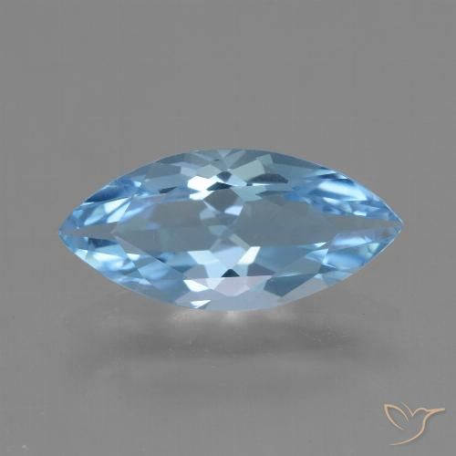 3.14ct طبيعي الأزرق السويسري توباز, ماركيز, VVS