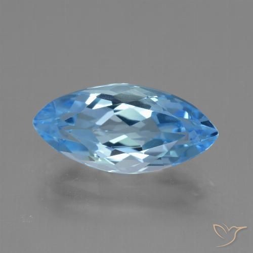 3.98ct طبيعي الأزرق السويسري توباز, ماركيز, VVS