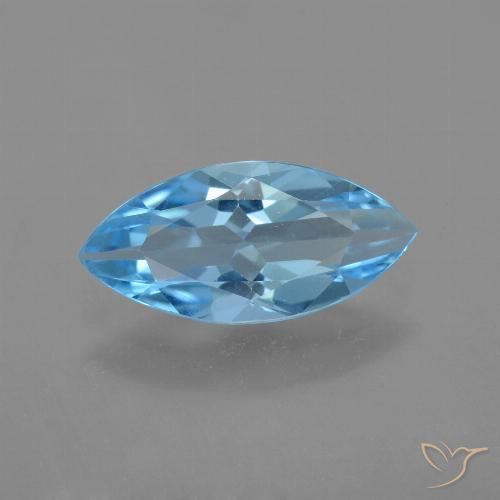 3.29ct طبيعي الأزرق السويسري توباز, ماركيز, VVS-VS