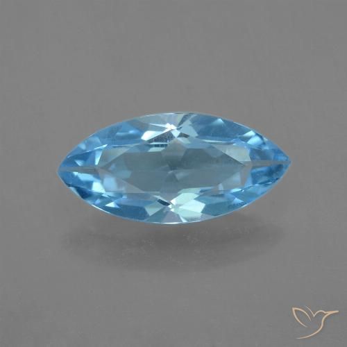 3.31ct طبيعي الأزرق السويسري توباز, ماركيز, قليلا جدا