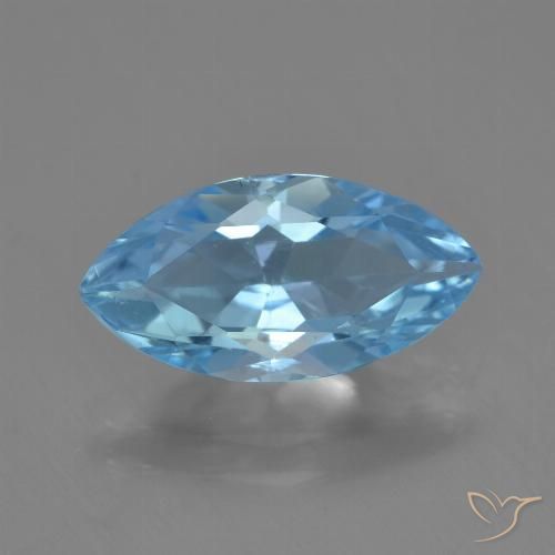 3.51ct طبيعي أزرق سماوى توباز, ماركيز, VVS