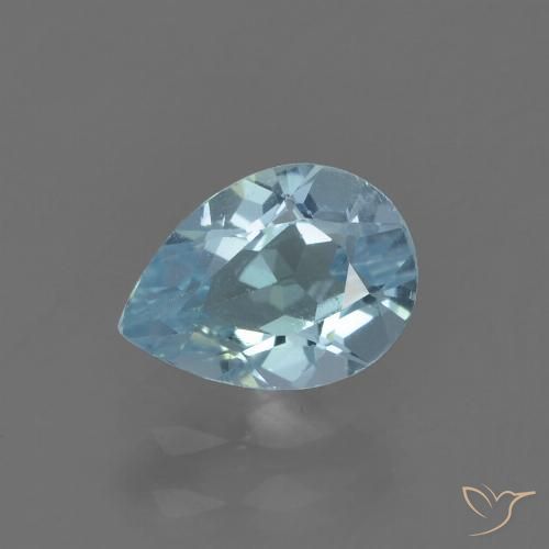 0.94ct طبيعي أزرق سماوى توباز, شكل الكمثرى, قليلا جدا