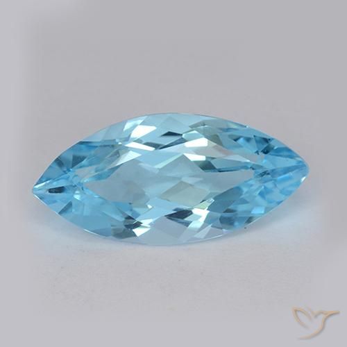 3.51ct طبيعي الأزرق السويسري توباز, ماركيز, VVS-VS