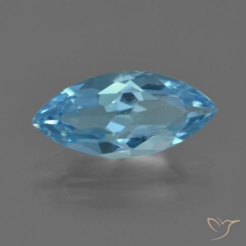3.31ct طبيعي الأزرق السويسري توباز, ماركيز, VVS-VS