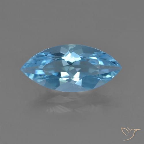 3.25ct طبيعي الأزرق السويسري توباز, ماركيز, قليلا جدا