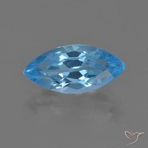 4.05ct طبيعي الأزرق السويسري توباز, ماركيز, قليلا جدا