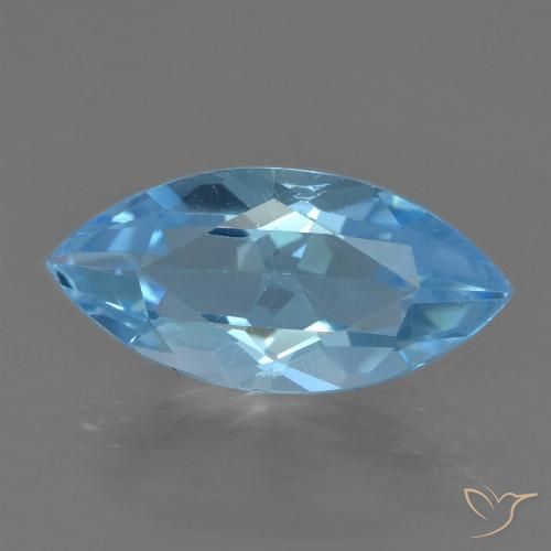 3.78ct طبيعي الأزرق السويسري توباز, ماركيز, قليلا جدا