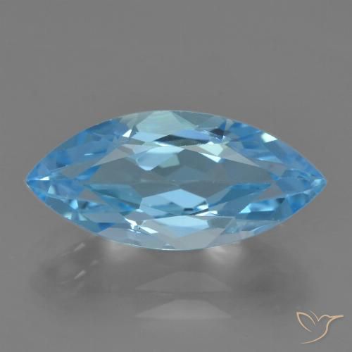 3.62ct طبيعي الأزرق السويسري توباز, ماركيز, VVS-VS