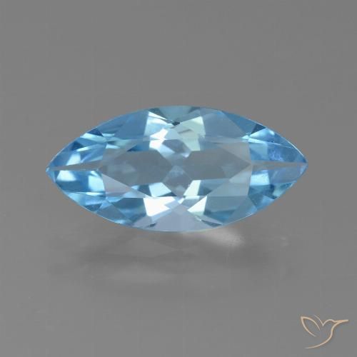 3.07ct طبيعي الأزرق السويسري توباز, ماركيز, قليلا جدا